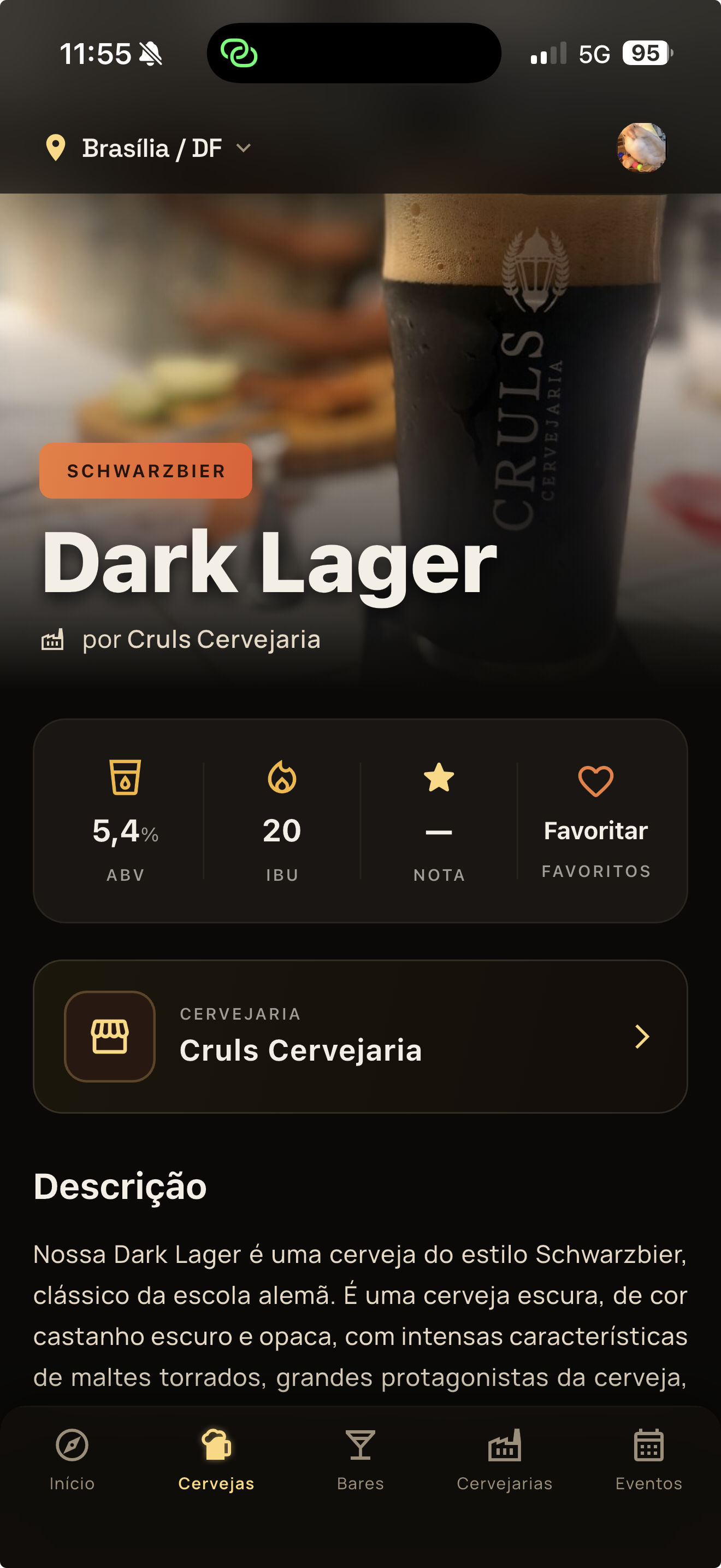 Detalhe de cerveja